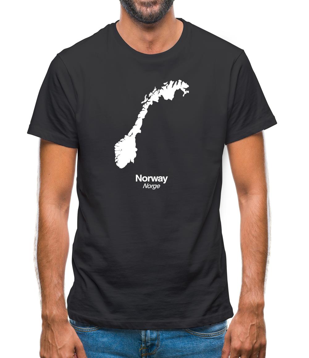Norway Silhouette Mens T-Shirt