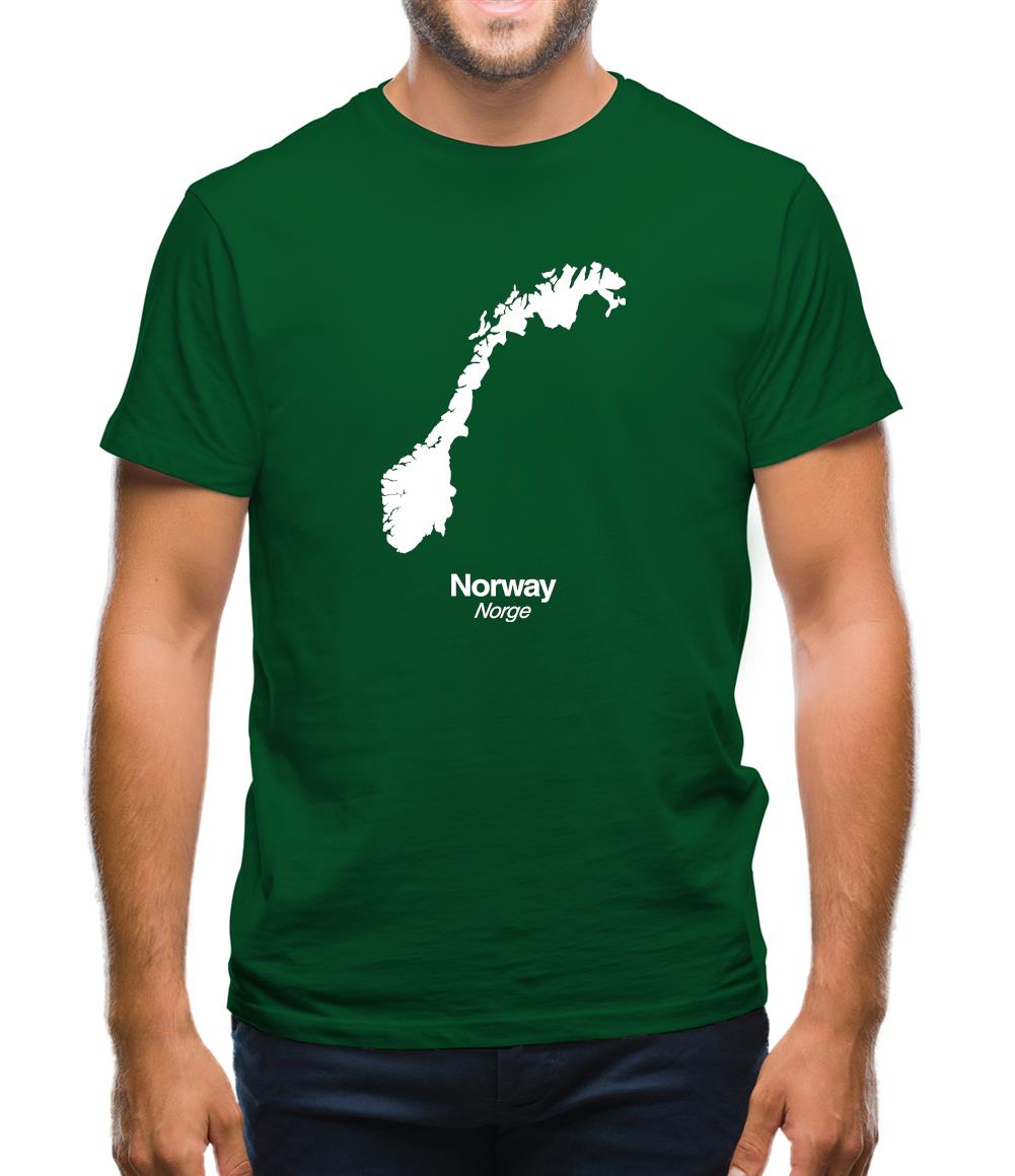 Norway Silhouette Mens T-Shirt