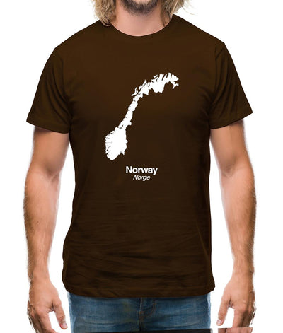 Norway Silhouette Mens T-Shirt
