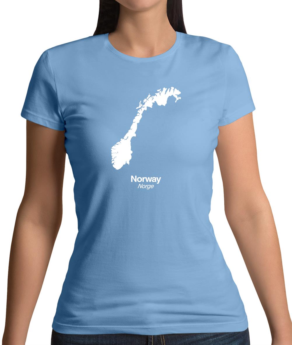 Norway Silhouette Womens T-Shirt
