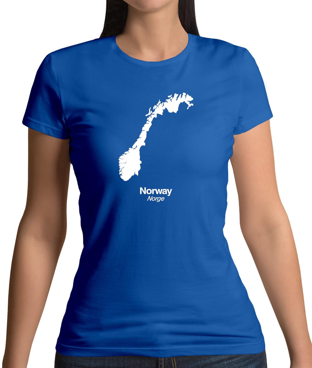Norway Silhouette Womens T-Shirt