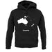 Oceania Silhouette unisex hoodie