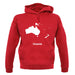 Oceania Silhouette unisex hoodie