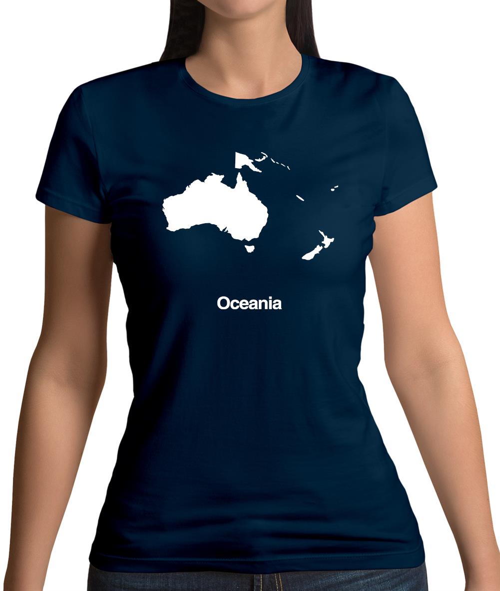 Oceania Silhouette Womens T-Shirt