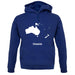 Oceania Silhouette unisex hoodie