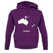 Oceania Silhouette unisex hoodie