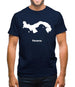 Panama Silhouette Mens T-Shirt