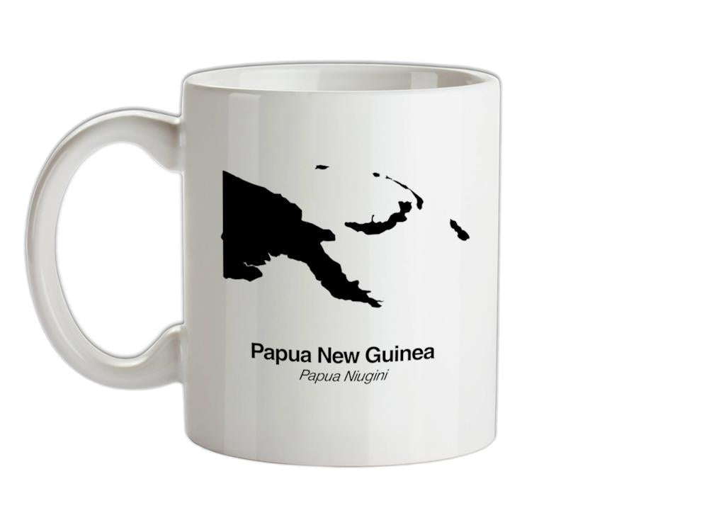 Papua New Guinea Silhouette Ceramic Mug