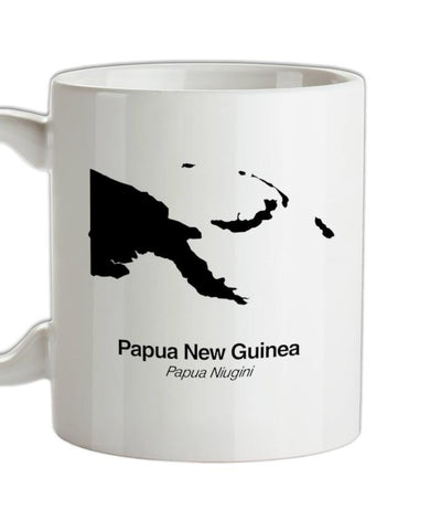 Papua New Guinea Silhouette Ceramic Mug