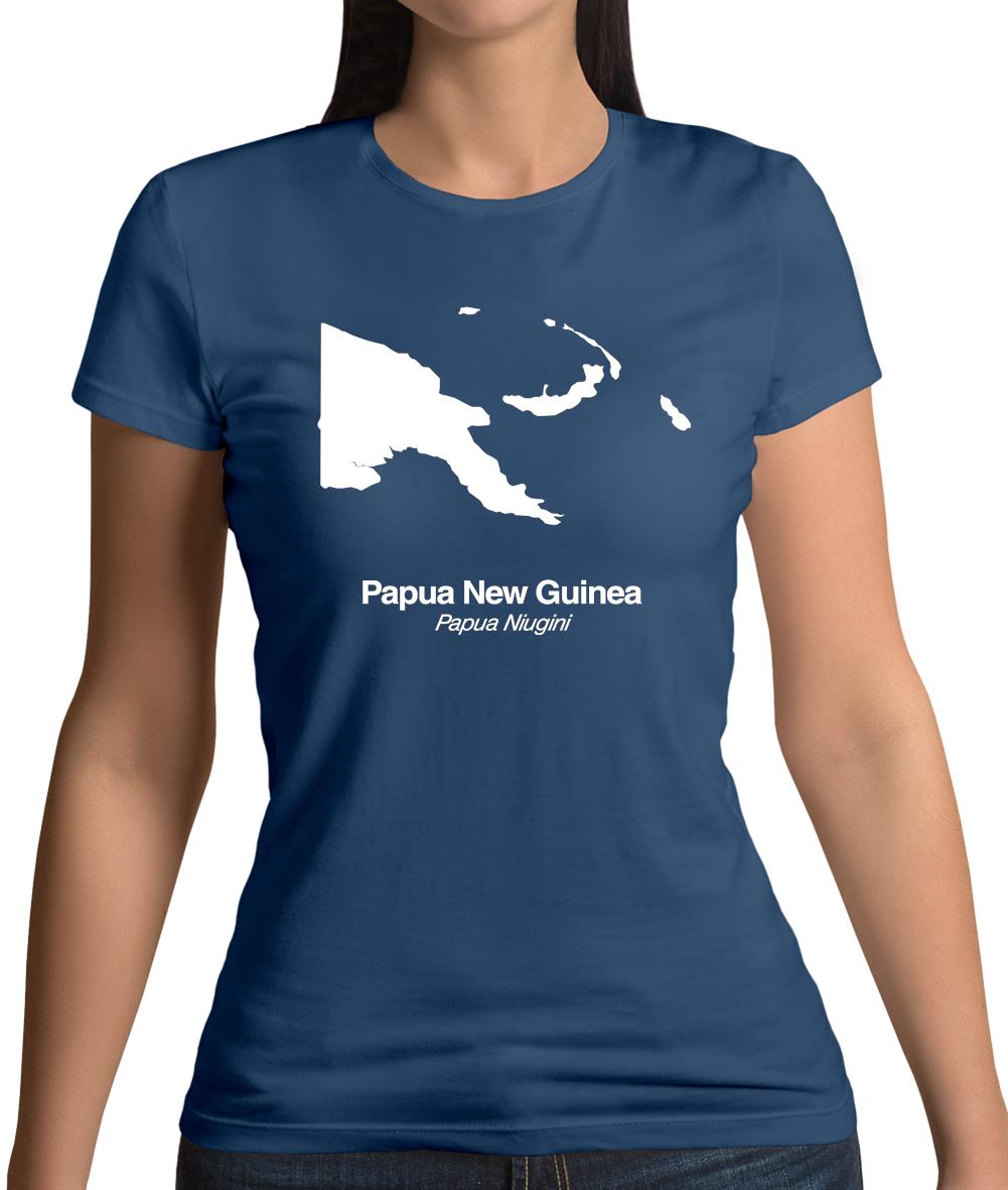 Papua New Guinea Silhouette Womens T-Shirt