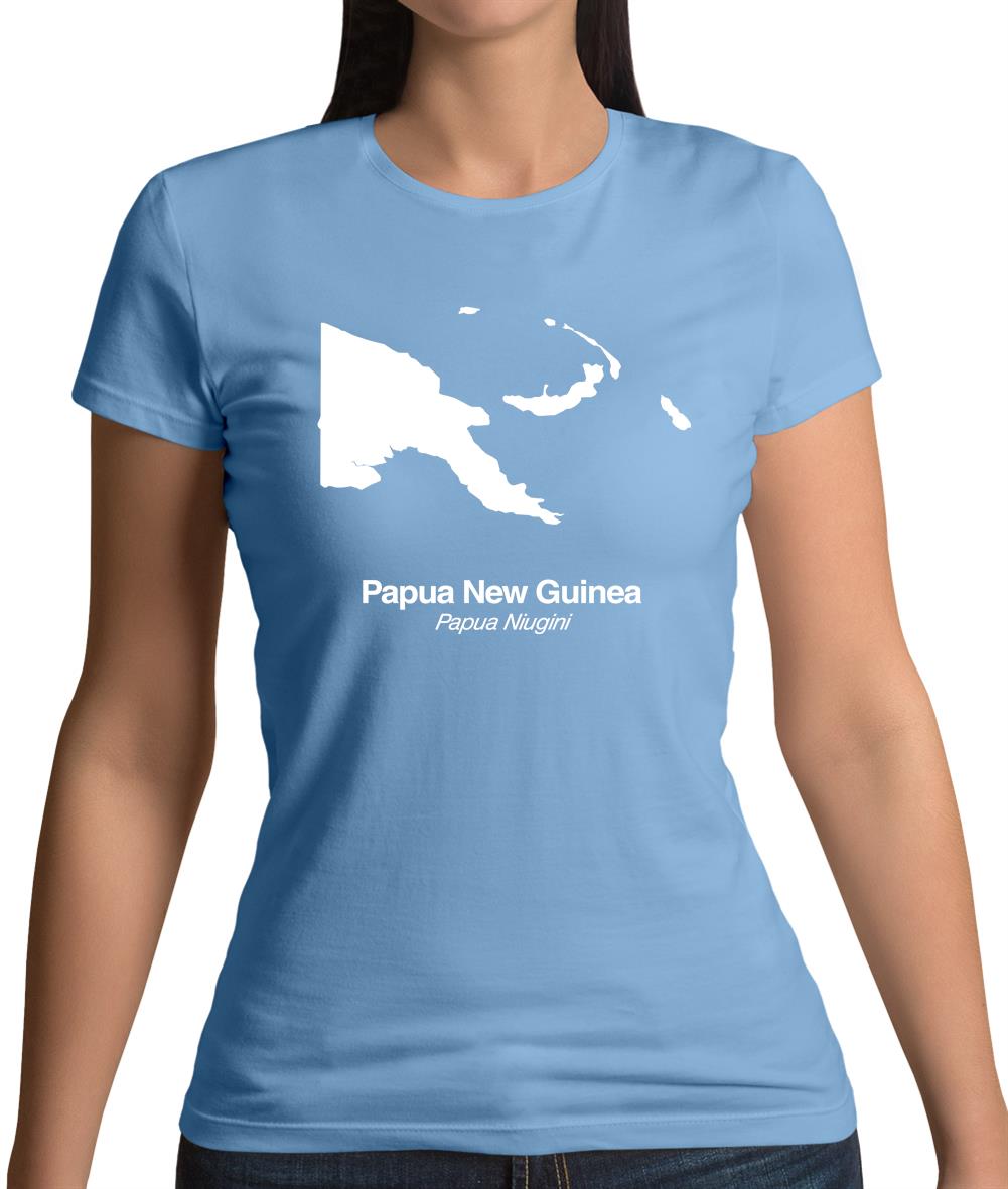 Papua New Guinea Silhouette Womens T-Shirt
