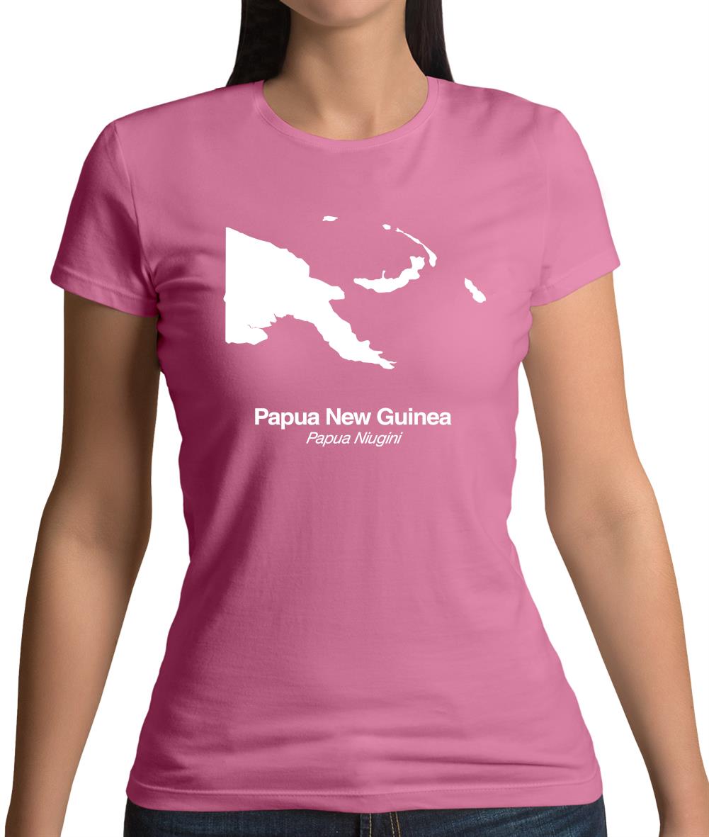 Papua New Guinea Silhouette Womens T-Shirt