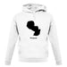 Paraguay Silhouette unisex hoodie