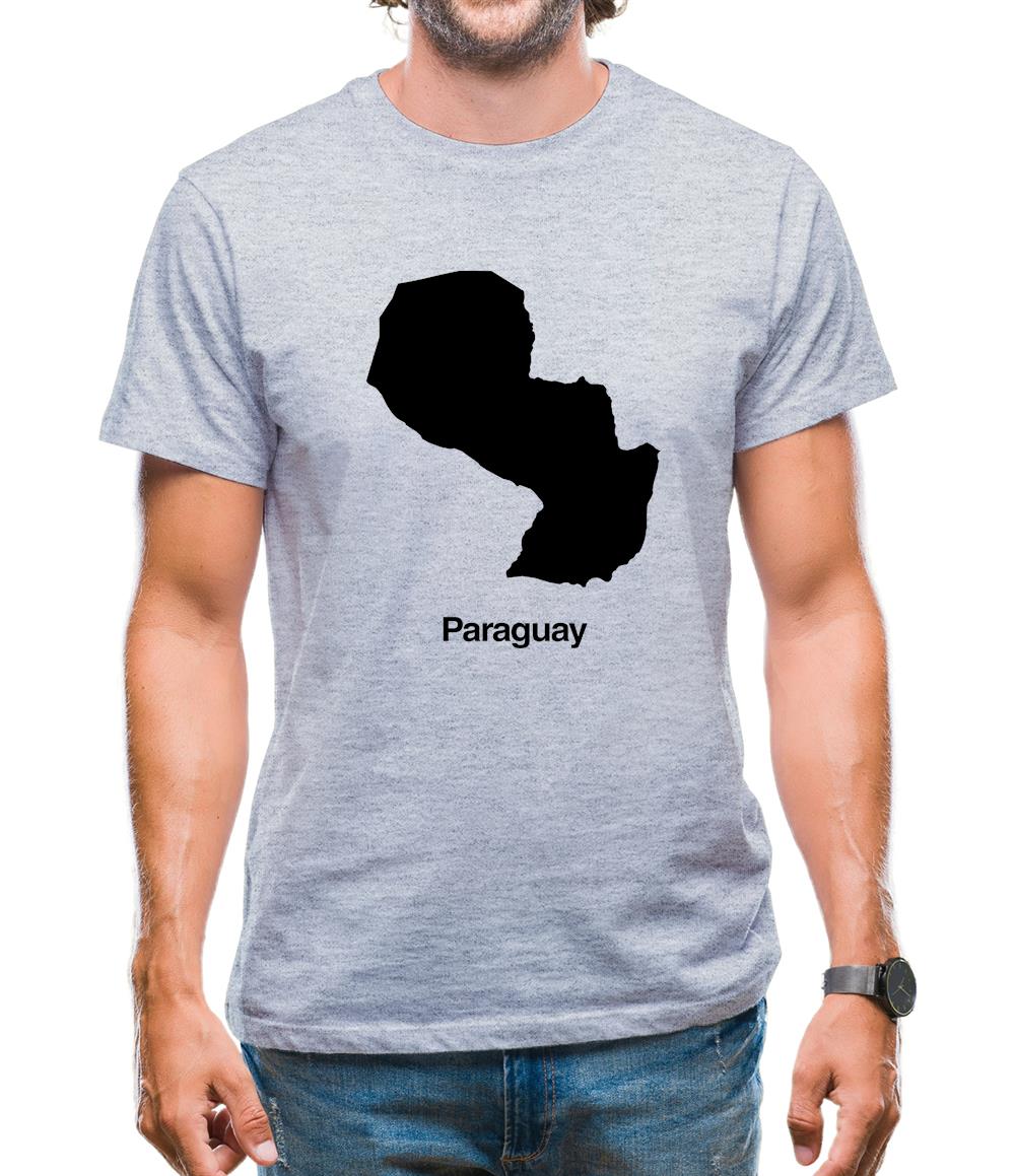 Paraguay Silhouette Mens T-Shirt