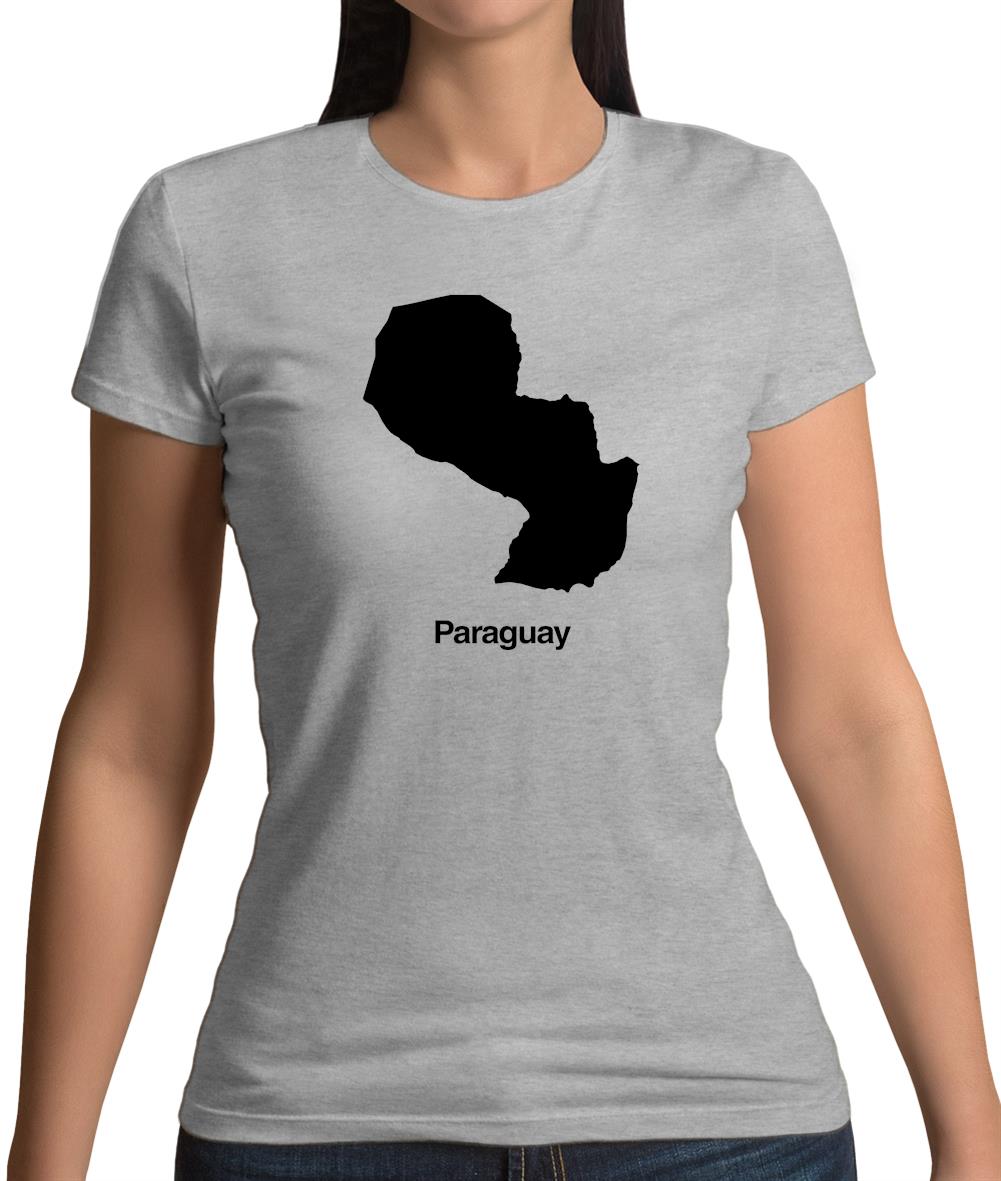 Paraguay Silhouette Womens T-Shirt