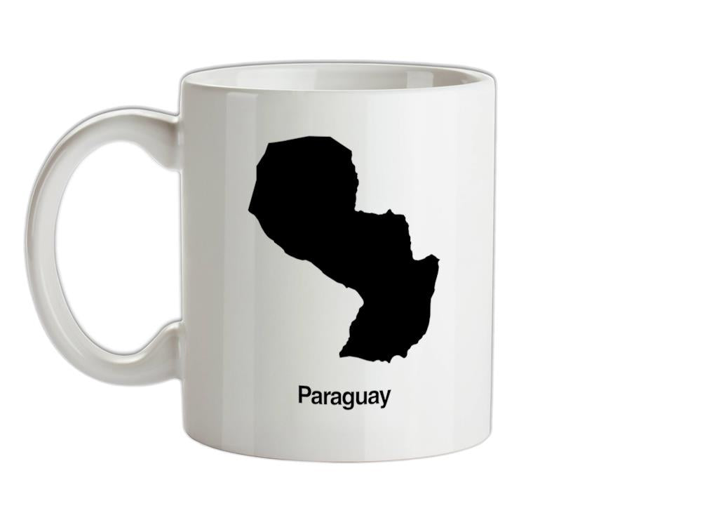 Paraguay Silhouette Ceramic Mug