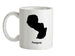Paraguay Silhouette Ceramic Mug