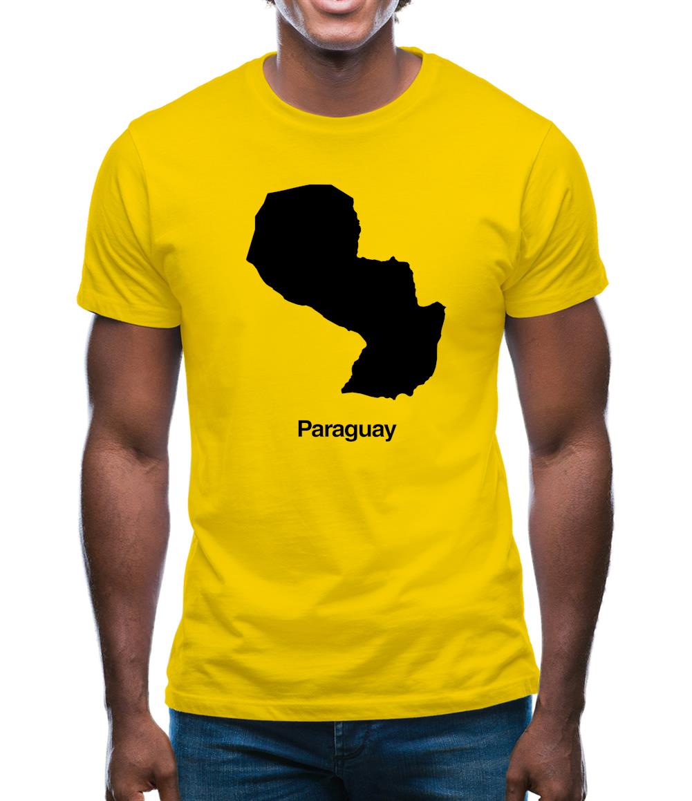Paraguay Silhouette Mens T-Shirt
