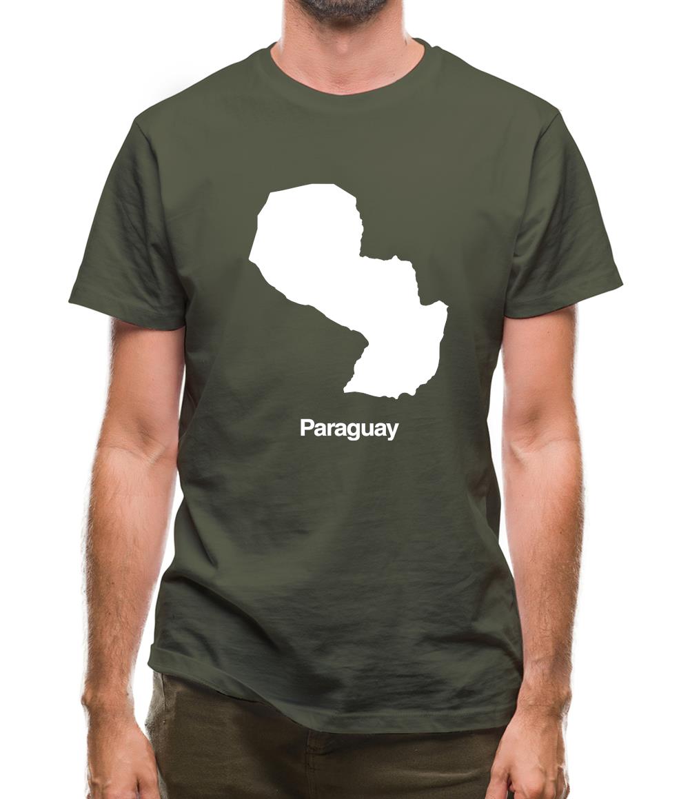 Paraguay Silhouette Mens T-Shirt