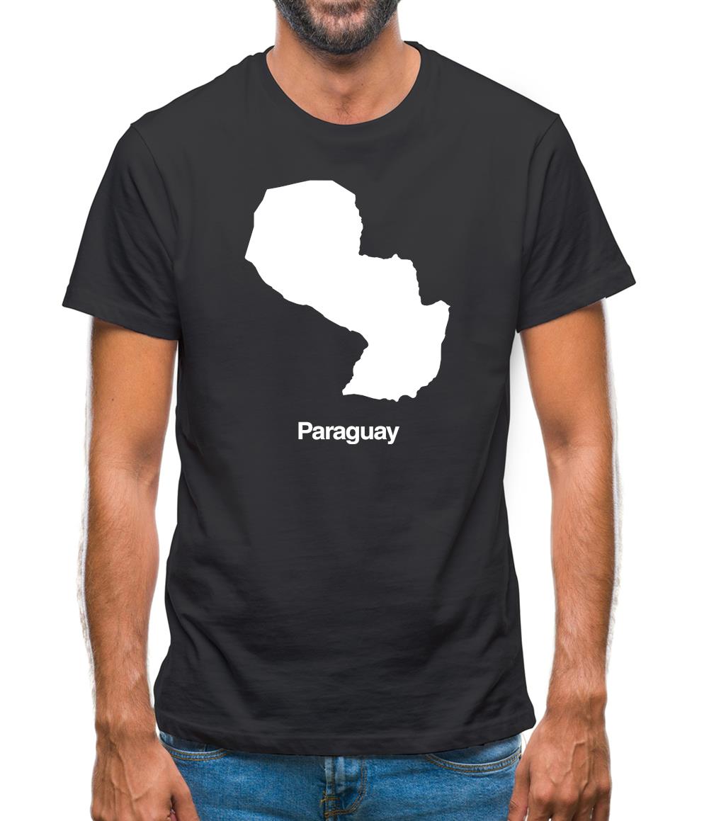 Paraguay Silhouette Mens T-Shirt