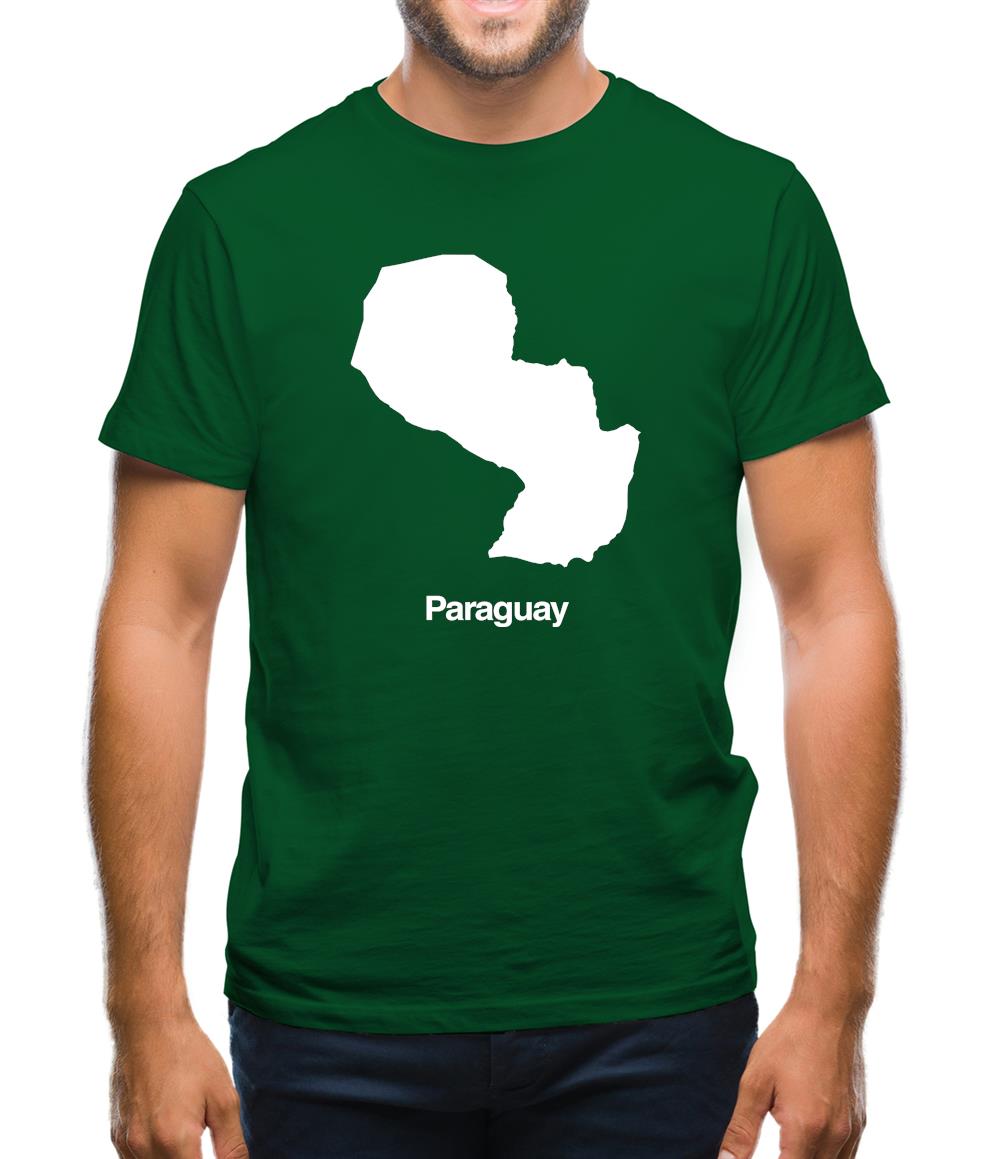 Paraguay Silhouette Mens T-Shirt
