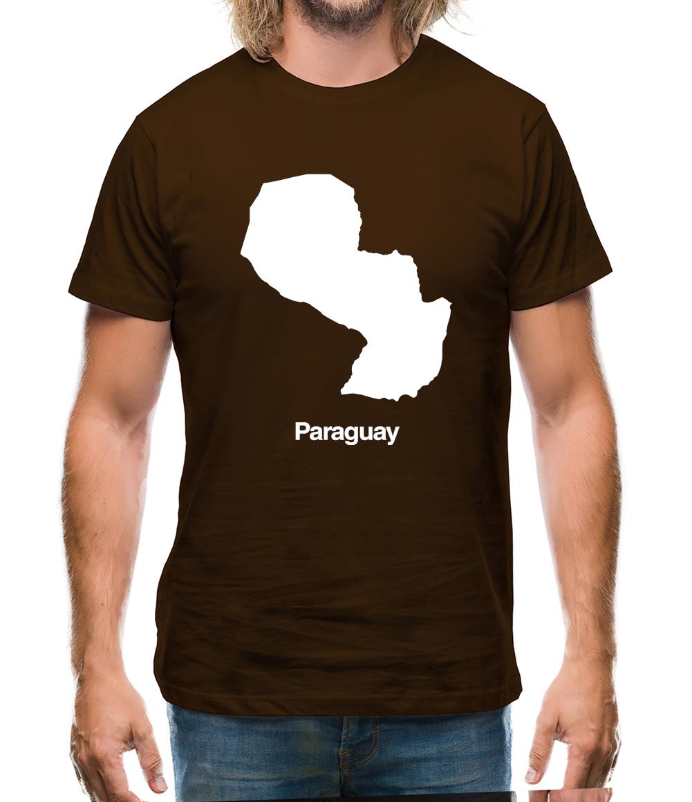 Paraguay Silhouette Mens T-Shirt