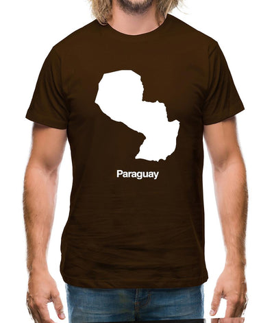 Paraguay Silhouette Mens T-Shirt