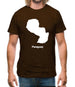 Paraguay Silhouette Mens T-Shirt