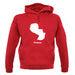 Paraguay Silhouette unisex hoodie