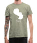 Paraguay Silhouette Mens T-Shirt