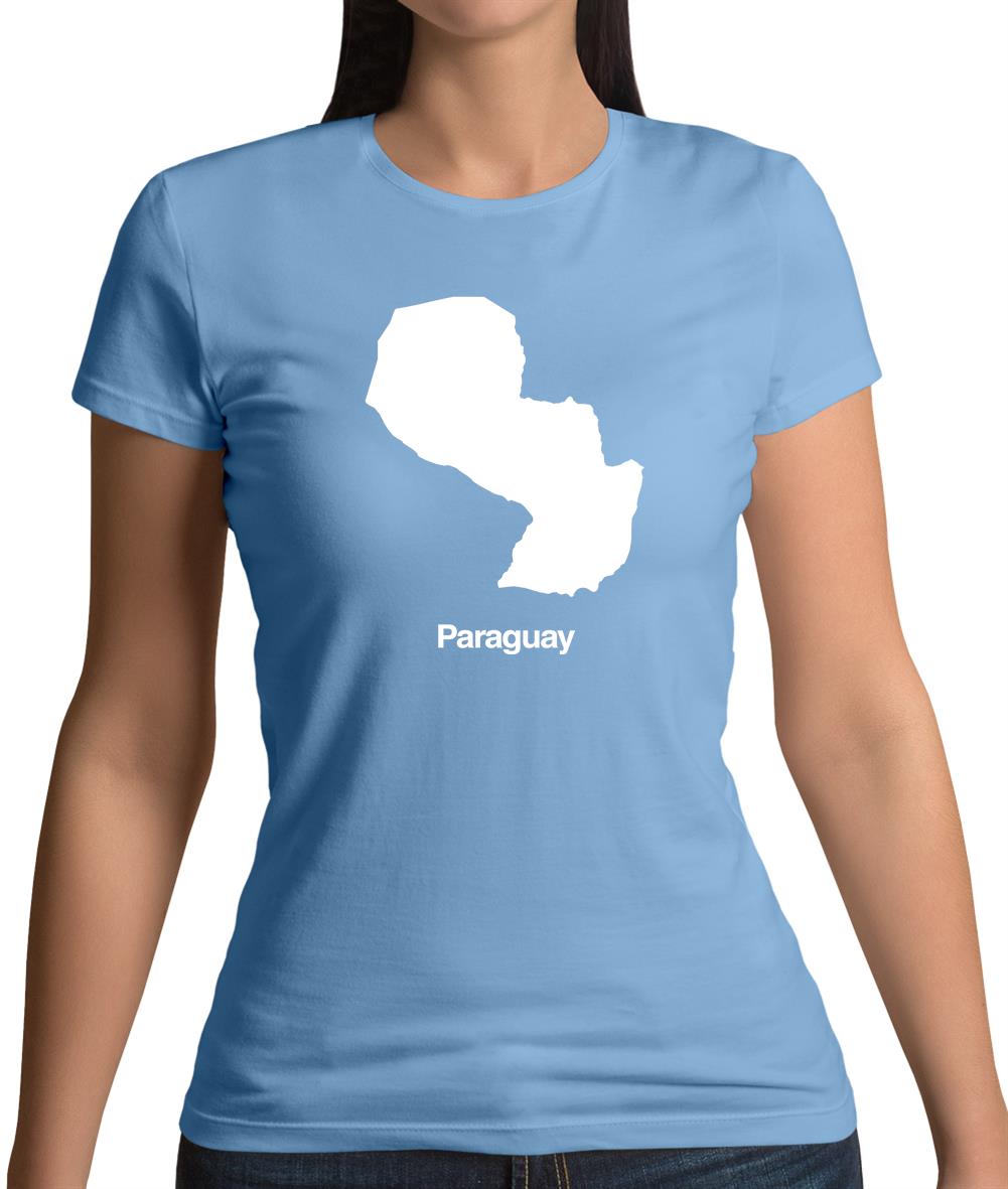 Paraguay Silhouette Womens T-Shirt