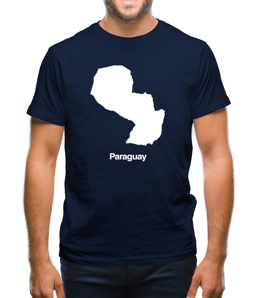 Paraguay Silhouette Mens T-Shirt