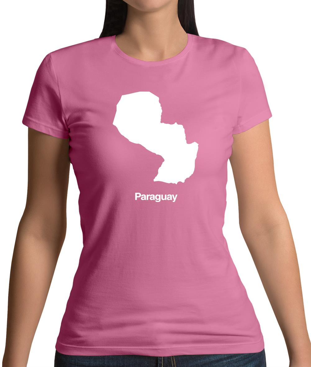 Paraguay Silhouette Womens T-Shirt