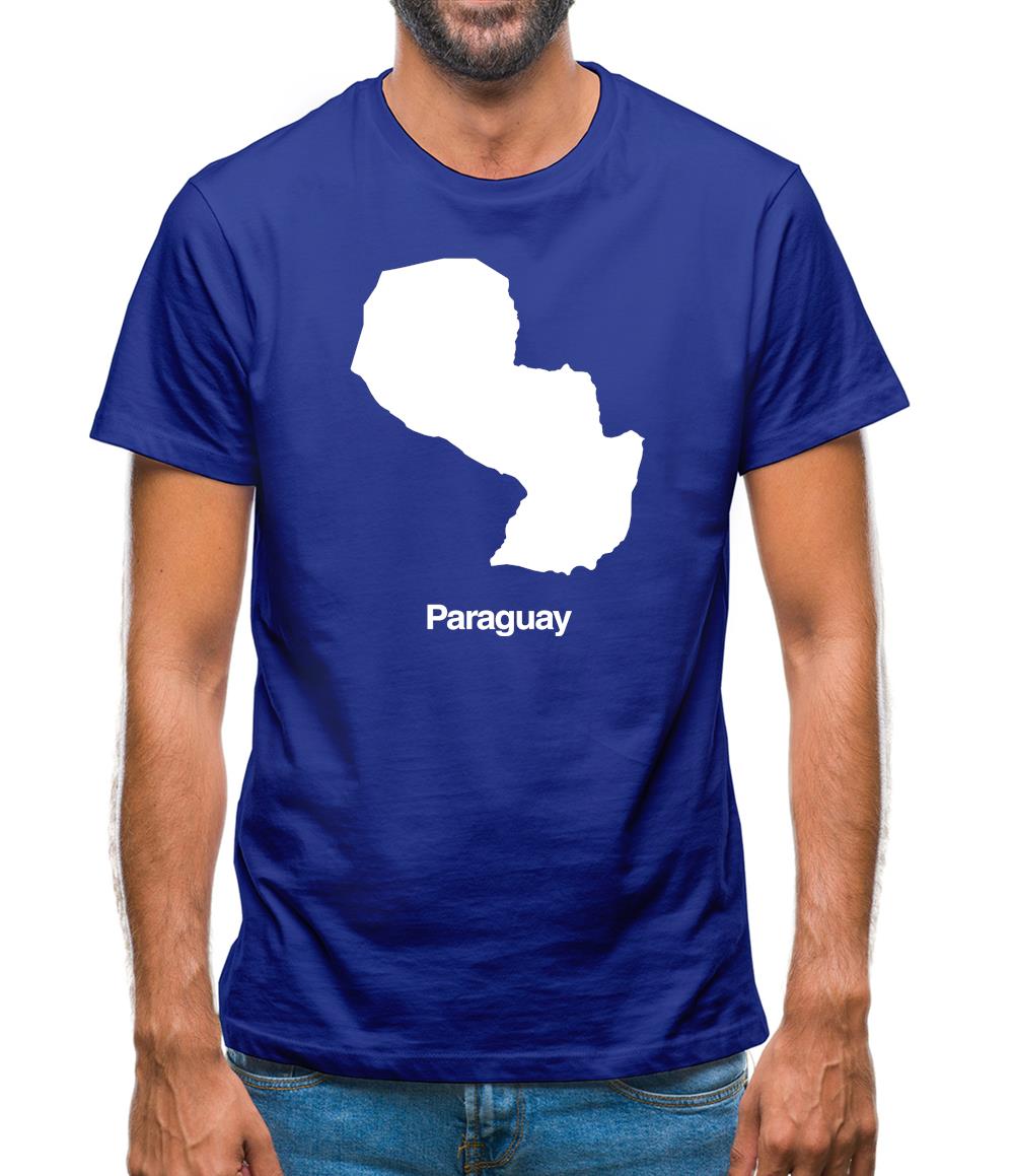 Paraguay Silhouette Mens T-Shirt