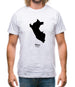 Peru Silhouette Mens T-Shirt