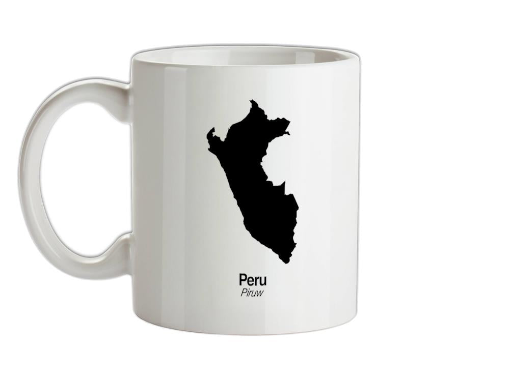 Peru Silhouette Ceramic Mug