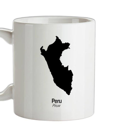 Peru Silhouette Ceramic Mug