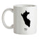 Peru Silhouette Ceramic Mug