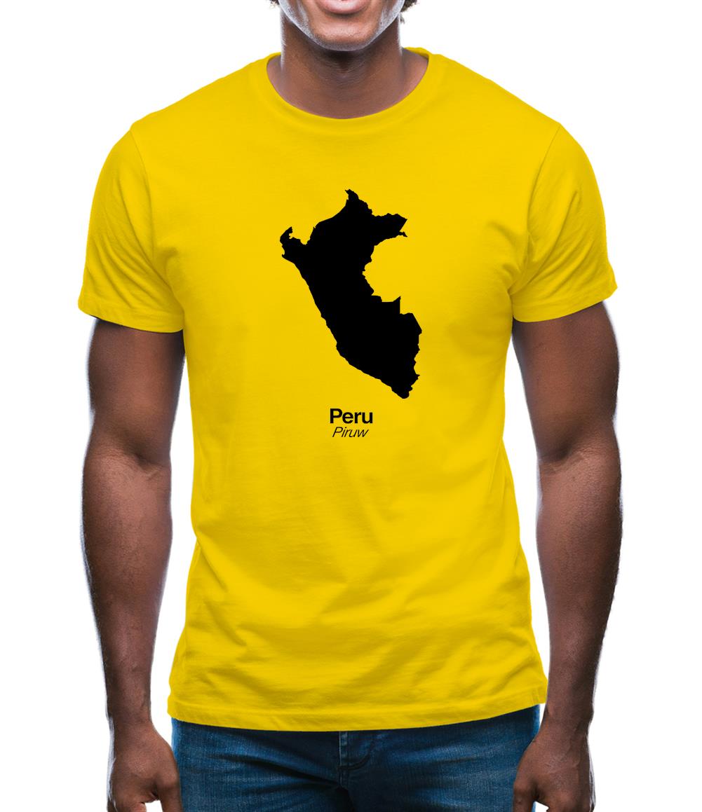 Peru Silhouette Mens T-Shirt