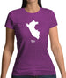 Peru Silhouette Womens T-Shirt