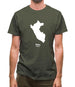 Peru Silhouette Mens T-Shirt