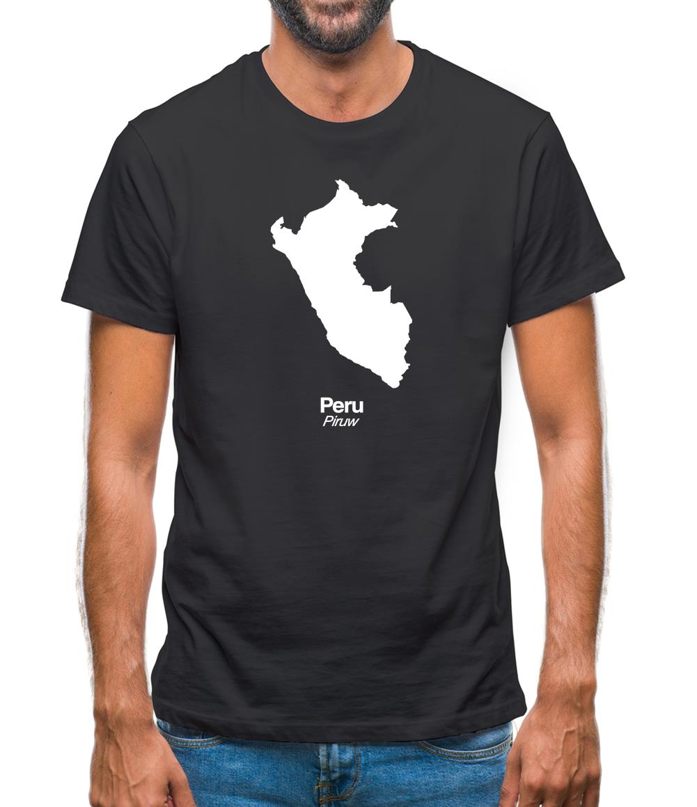 Peru Silhouette Mens T-Shirt