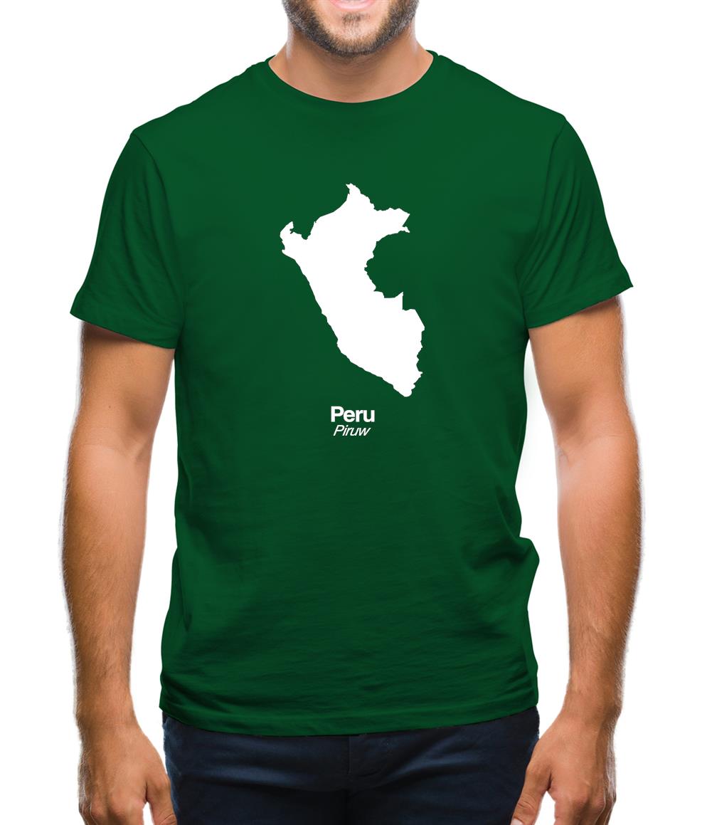 Peru Silhouette Mens T-Shirt