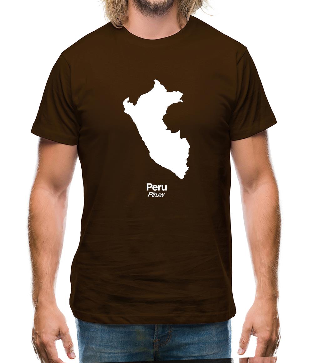 Peru Silhouette Mens T-Shirt