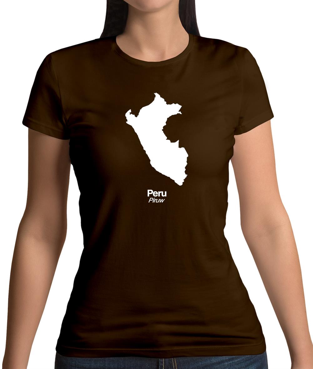 Peru Silhouette Womens T-Shirt