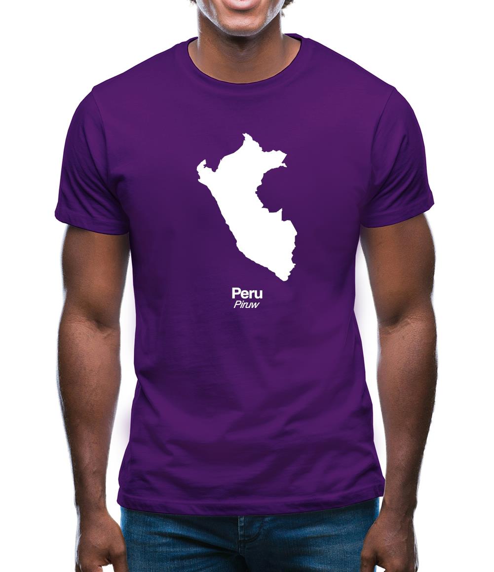 Peru Silhouette Mens T-Shirt