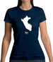 Peru Silhouette Womens T-Shirt