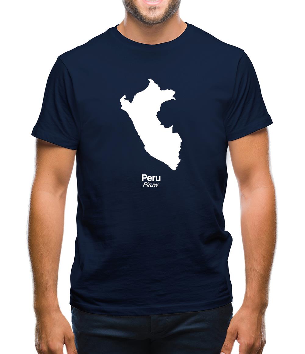 Peru Silhouette Mens T-Shirt