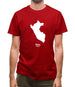 Peru Silhouette Mens T-Shirt