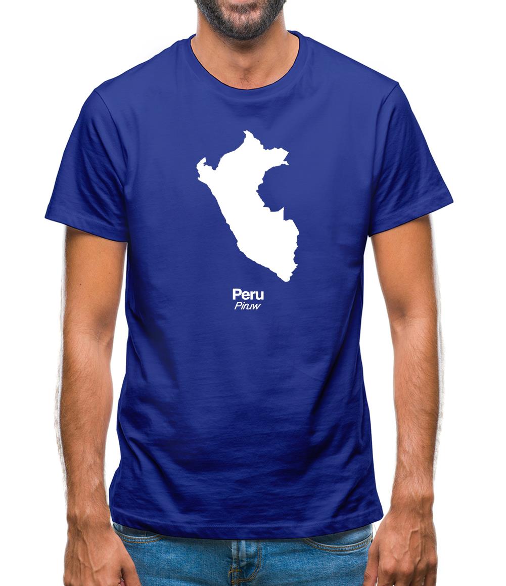 Peru Silhouette Mens T-Shirt